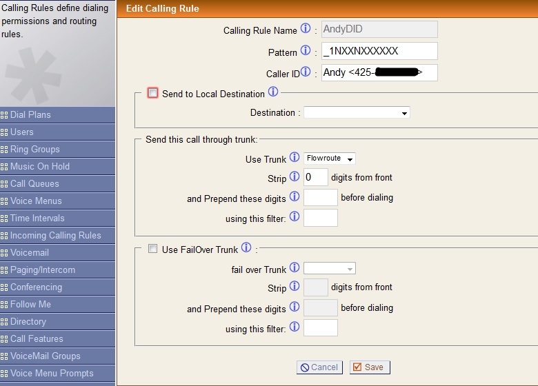Asterisk Outgoing Calls