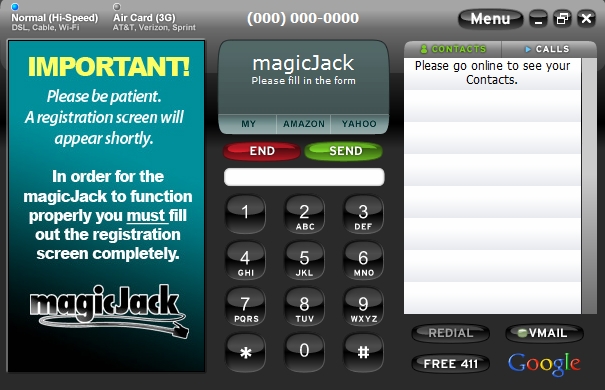 magicJack Plus dialer