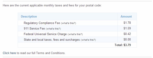 Taxes and Fees
