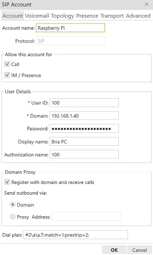 Bria 5 Softphone on Desktop