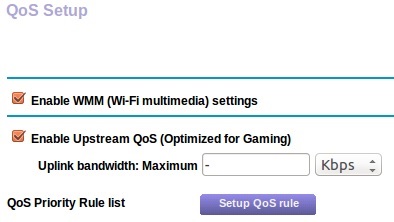 QoS reserve bandwidth