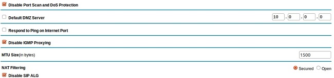 Router SIP ALG