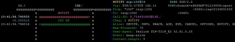 SNGREP Notify capture