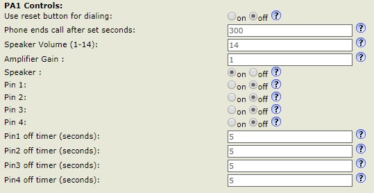 Snom PA1 Gain and Volume