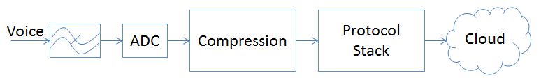 Voice data flow