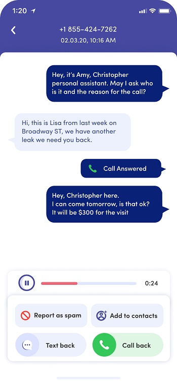 CallHero Example